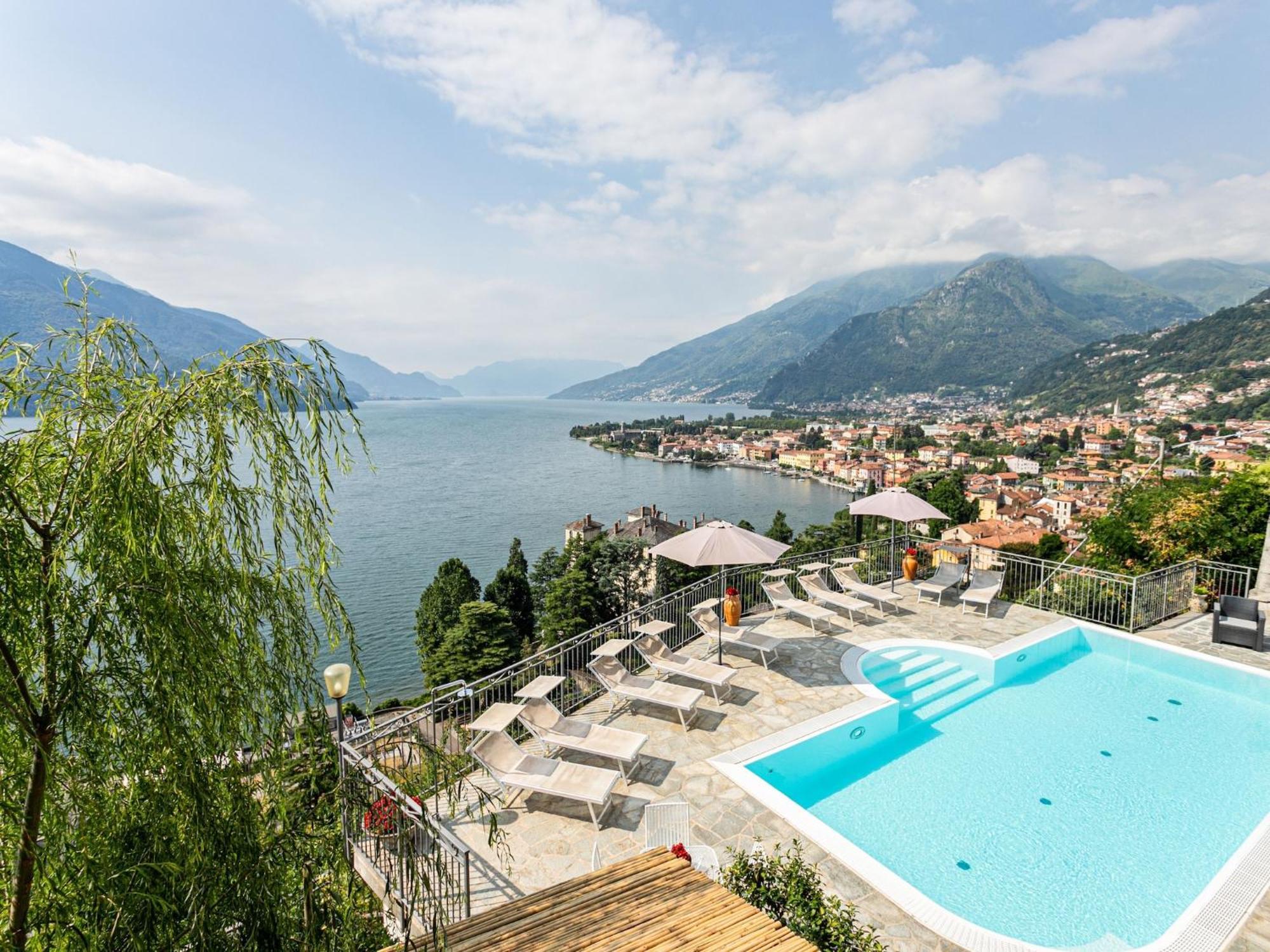 Ferienwohnung Wonderful Flat With Swimming Pool Lift And Garden Gravedona Exterior foto